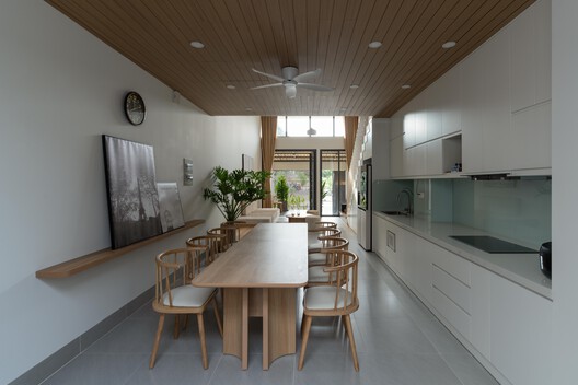 Nam House / 90odesign - Interior Photography, Dining room, Wood, Lighting, Chair, Glass