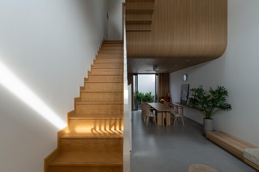 Nam House / 90odesign - Interior Photography, Wood, Stairs, Handrail