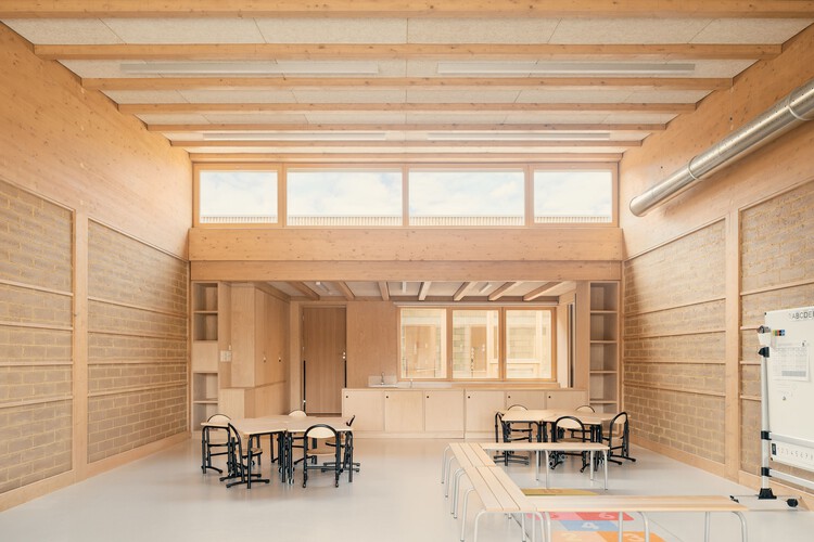Complejo escolar Simone Veil Tremblay-en-France / Gaetan Le Penhuel Architectes - Fotografía de interiores, cocina, madera