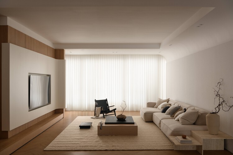 Sorairo Apartment / J HOUS STUDIO - Interior Photography, Apartment Interiors, Lighting, Table