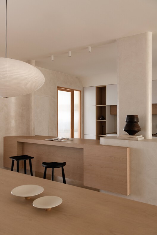 Sorairo Apartment / J HOUS STUDIO - Interior Photography, Wood, Table, Lighting, Chair