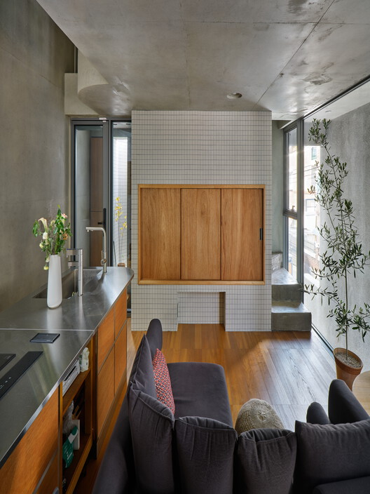 A Model of Sporadic Thoughts / FHHH friends - Interior Photography, Kitchen, Wood, Countertop, Chair