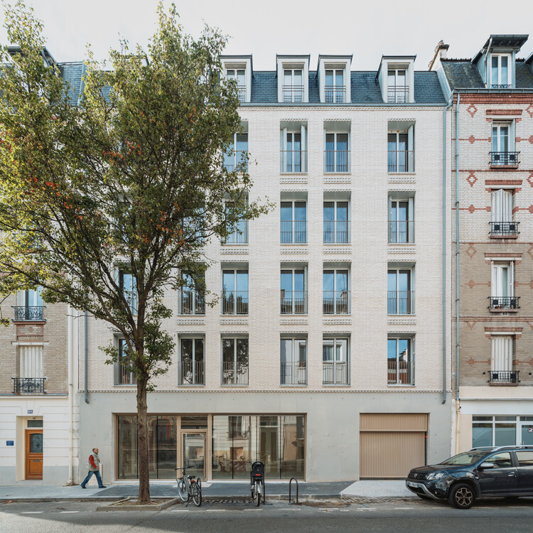 24 Social Housing Units / Prinvault Architectes - Exterior Photography, Apartments, Facade