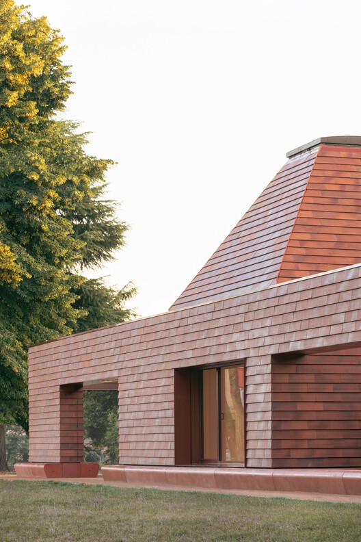 Jardín infantil Kinder Rain / AACM - Atelier Architettura Chinello Morandi - Fotografía exterior, Ladrillo