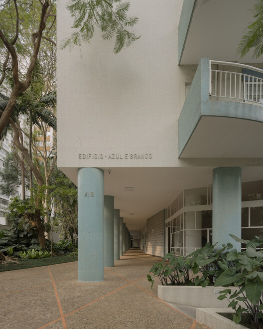 Reforma Apartamento Azul & Blanco / messina | rivas - Fotografía interior, Balcón