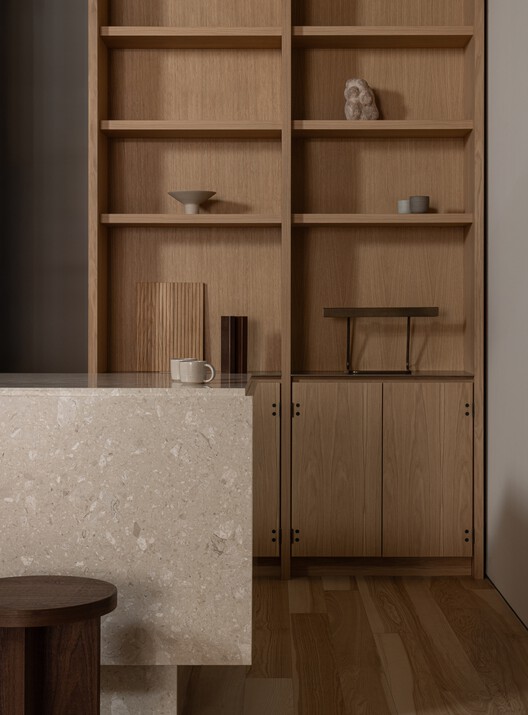 Kolon x Anour Showroom / NORM Architects + Karimoku Case - Interior Photography, Closet, Wood, Shelving