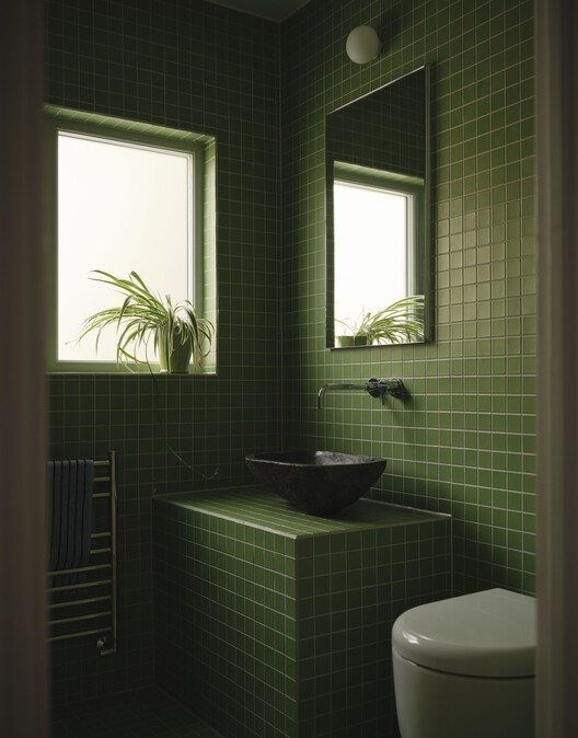 Druid Grove Terrace House / CAN - Interior Photography, Bathroom, Glass, Sink, Toilet