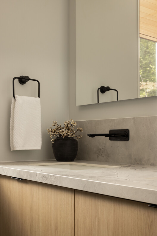 Manitouwaba Lake House / Daymark - Interior Photography, Bathroom, Countertop, Sink