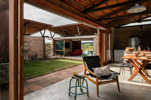 Catimbau House / AzulPitanga Catimbau House / AzulPitanga - Interior Photography, Wood, Beam, Chair, Patio