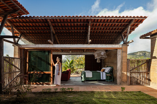 Catimbau House / AzulPitanga Catimbau House / AzulPitanga - Exterior Photography, Wood, Beam, Balcony, Patio