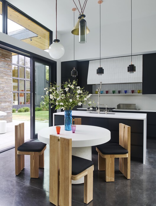 Wass House / Studio MM Architect Wass House / Studio MM Architect - Interior Photography, Kitchen, Wood, Table, Lighting, Chair, Glass