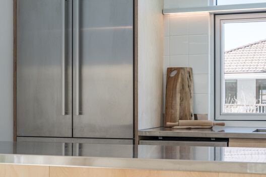 Anzio Laneway House / Imu Chan Architecture - Interior Photography, Wood, Kitchen, Countertop, Glass, Sink