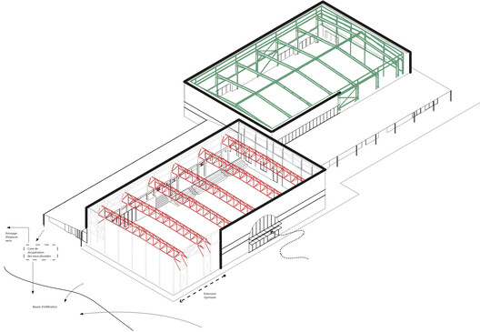 Renovation and extension of the Marie Paradis sports complex  / bureau faceB + LFA - Image 19 of 19