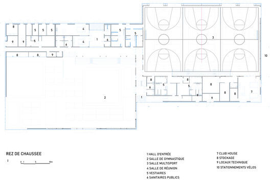 Renovation and extension of the Marie Paradis sports complex  / bureau faceB + LFA - Image 15 of 19