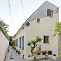 Elevation of a Family House in Bagnolet / 127af - Exterior Photography, Renovation, Courtyard, Door