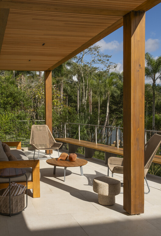 LAF House / Patricia Martinez Arquitetura LAF House / Patricia Martinez Arquitetura - Interior Photography, Wood, Chair, Deck, Patio