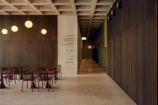Faculty of Psychology of the University of Warsaw / Projekt Praga - Interior Photography, Dining room, Wood, Chair