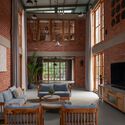 The Gorakhpur Farmhouse / W5 Architects - Interior Photography, Houses, Table, Lighting, Chair