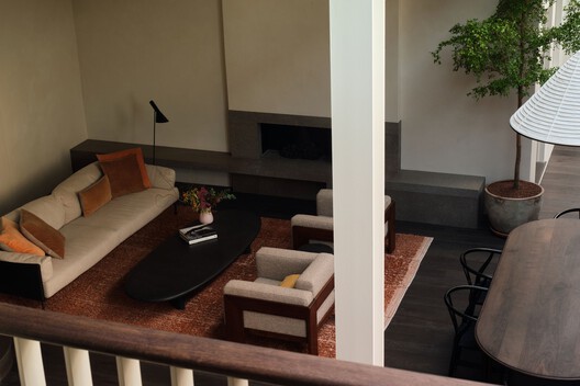 House of Porphyry / Mosley Thorold - Interior Photography, Living Room, Wood, Lighting, Chair