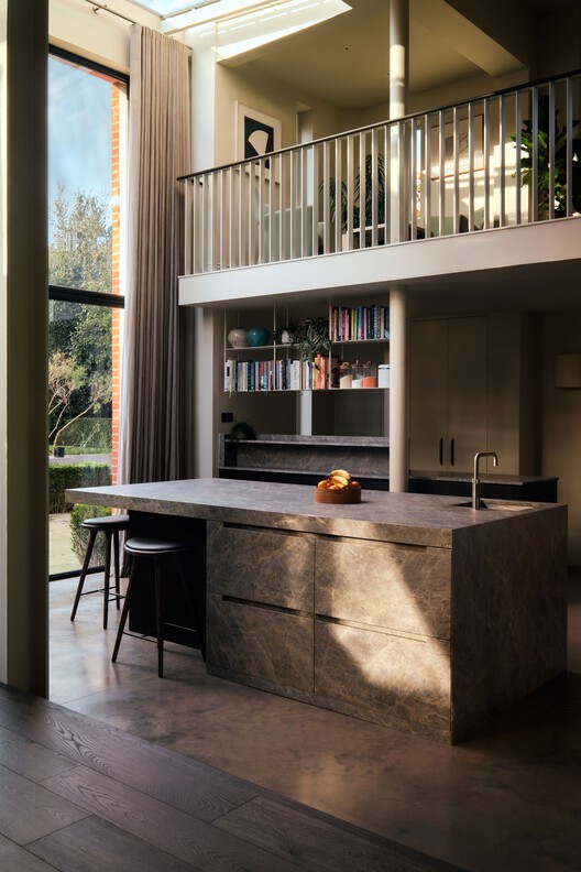 House of Porphyry / Mosley Thorold - Interior Photography, Kitchen, Wood, Countertop, Lighting, Chair