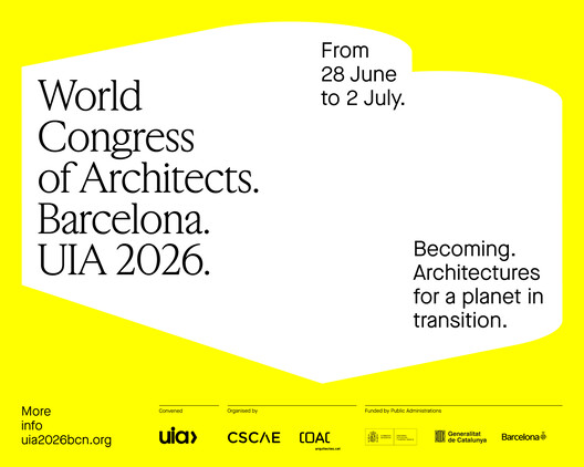 The UIA World Congress of Architects 2026 Barcelona Unveils Program and Speakers - Image 12 of 12