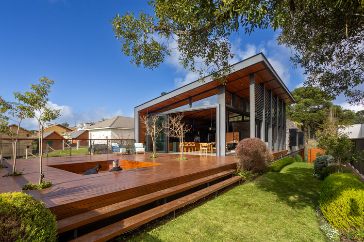 LG Casa / Oficina Conceito Arquitetura - fotografía exterior, madera, puertas, jardín