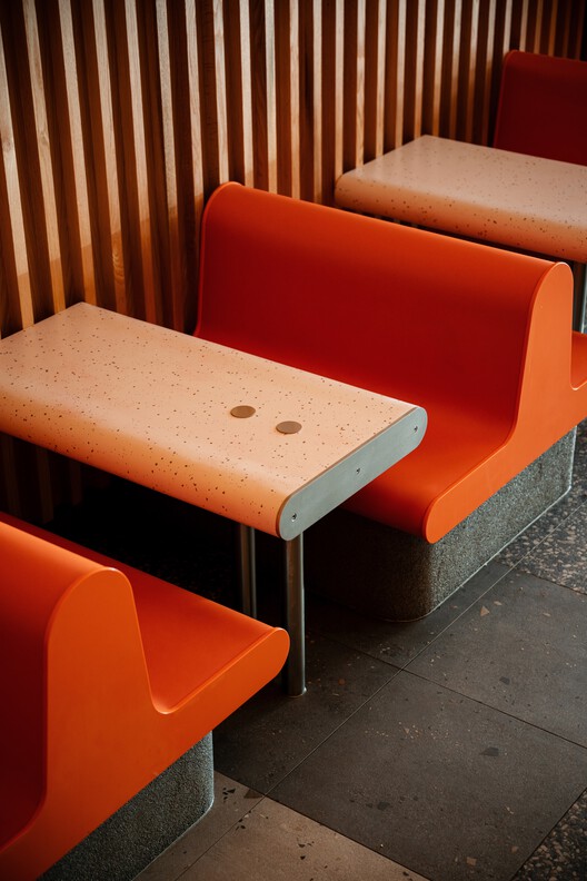 Gelato Messina Cronulla / Sans-Arc Studio - Interior Photography, Wood, Bench, Chair