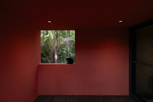 Red Cabin / Wiki World + Advanced Architecture Lab - Interior Photography, Wood