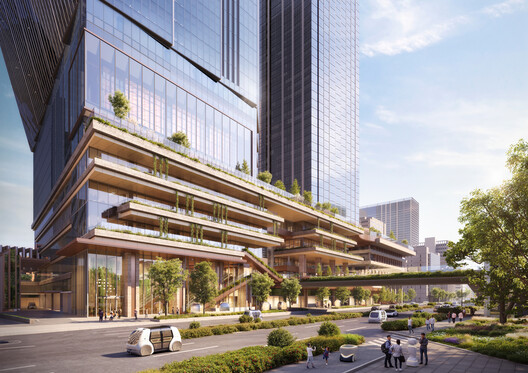 A Smart City Prototype in Japan: PLP Architecture Breaks Ground on the First Tower of Tokyo Cross Park - Image 3 of 15
