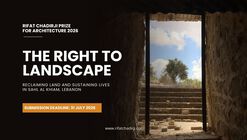 Call for Entries: Rifat Chadirji Prize 2026: The Right to Landscape