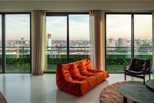 Penthouse Lyautey / Studio BO - Interior Photography, Living Room, Wood, Chair