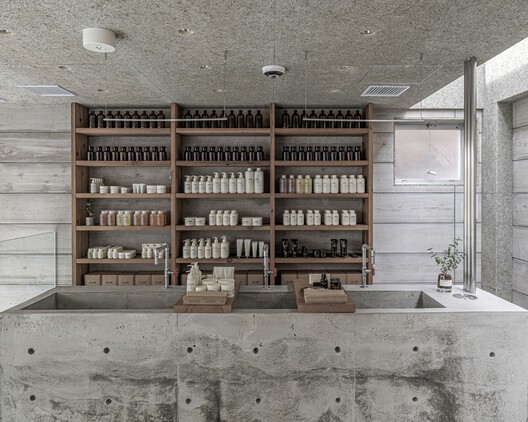 Le Labo Daikanyama / Schemata Architects + Jo Nagasaka - Wood, Shelving, Countertop