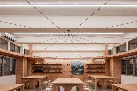 Qingshan Forest Junior High School Classroom / 317designstudio - Interior Photography, Wood, Beam