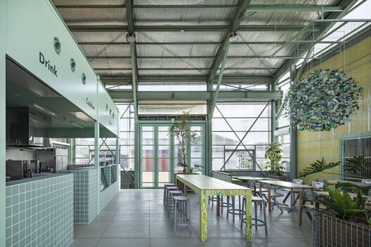 Teshima Factory / Schemata Architects + Jo Nagasaka - Interior Photography, Glass, Chair, Steel, Beam