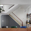 Brussels Dual Residence / Atelier Tom Vanhee - Interior Photography, Refurbishment, Stairs, Lighting, Chair