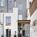 Brussels Dual Residence / Atelier Tom Vanhee - Interior Photography, Refurbishment, Door, Stairs, Balcony