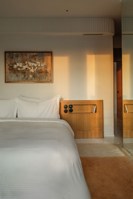 Penthouse Lyautey / Studio BO - Interior Photography, Bedroom, Bed, Wood