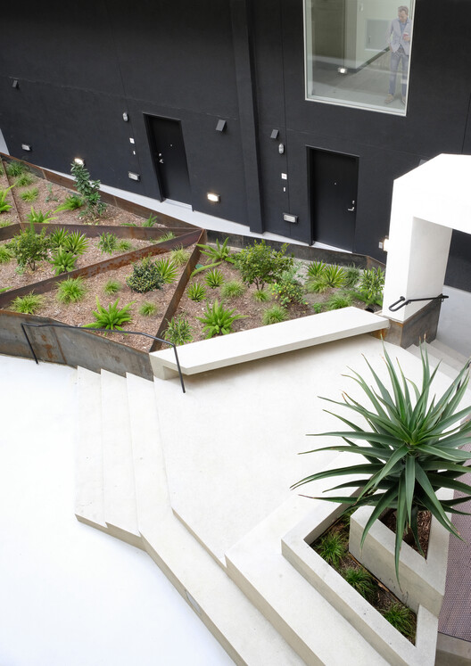 Elysian Fields Apartments / Warren Techentin Architecture - Interior Photography, Stairs, Courtyard