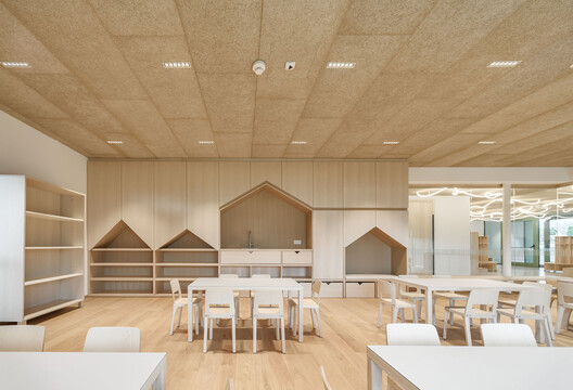 Kindergarten and Daycare Center in Barbiano / Roland Baldi Architects - Interior Photography, Kitchen, Wood