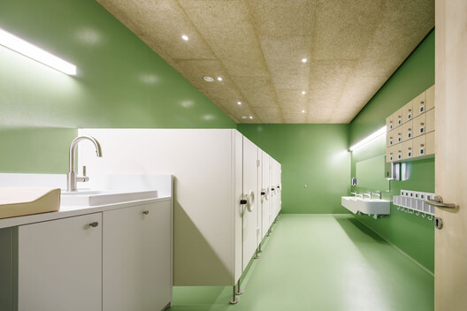 Kindergarten and Daycare Center in Barbiano / Roland Baldi Architects - Interior Photography, Bathroom