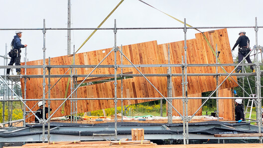 Earthboat Cave - Mobile Cabin / PAN- Projects - Exterior Photography, Wood, Beam