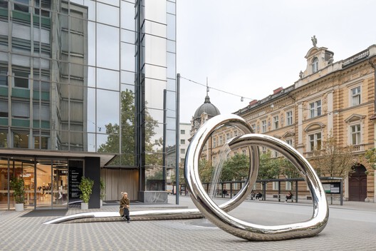 Water Sculpture LJ / P PLUS arhitekti + m.kocbek architects - Exterior Photography, Glass