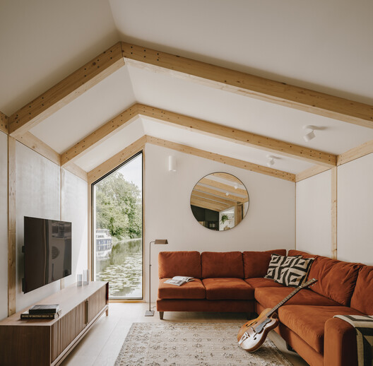 The Float House / Tigg + Coll Architects - Interior Photography, Living Room, Wood
