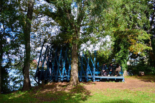 Isla Teja Performance Pavilions / Dum Dum Lab - Exterior Photography, Wood
