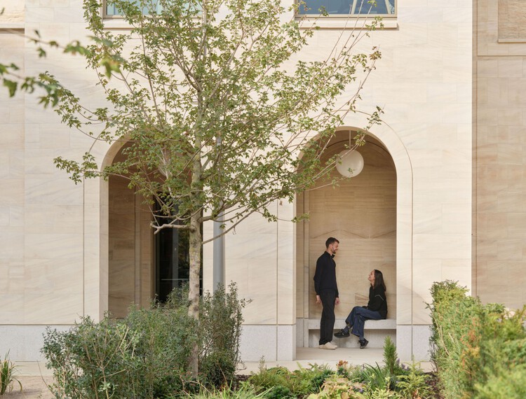 牛津大学施瓦茨曼人文中心 / Hopkins Architects - 建筑图, 具体的, 花园, 庭院