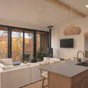Será at Sandy Ridge / DVN Development - Interior Photography, Hospitality Architecture, Chair, Table, Lighting