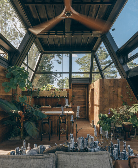 Underdream Hygge Lodge / ArCONNECT Architects - Exterior Photography, Wood, Lighting, Beam, Glass