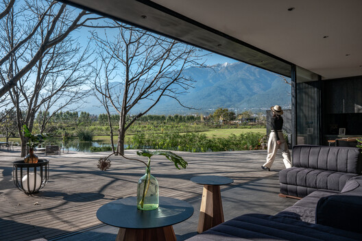 Underdream Hygge Lodge / ArCONNECT Architects - Interior Photography, Living Room, Chair, Deck