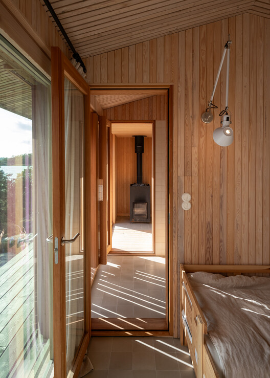 Långholmen Residence  / Mer Architects - Interior Photography, Wood, Glass, Beam