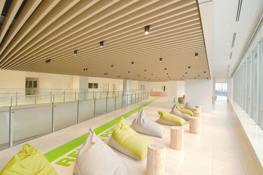 TOYOTA Research and Development Center / Nikken Sekkei - Interior Photography, Wood, Lighting, Glass